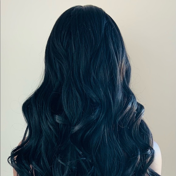 Gorgeous 28” Black 13x4 Versatile Lace Front Premium Fiber Wig - Picture 14 of 15